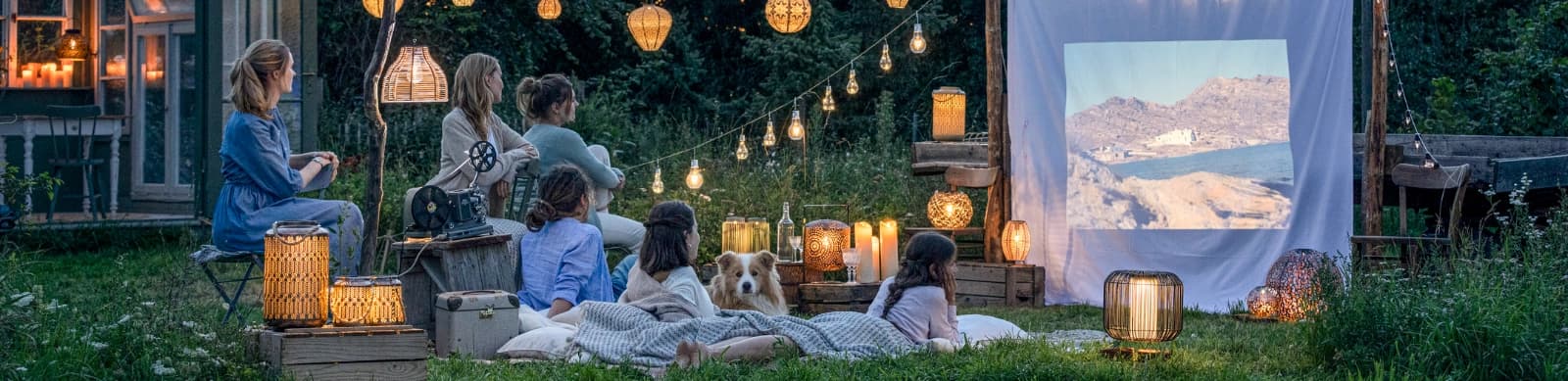 Solarbeleuchtung im Garten