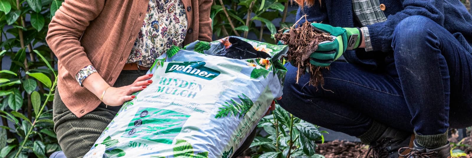 Mulch für offene Böden