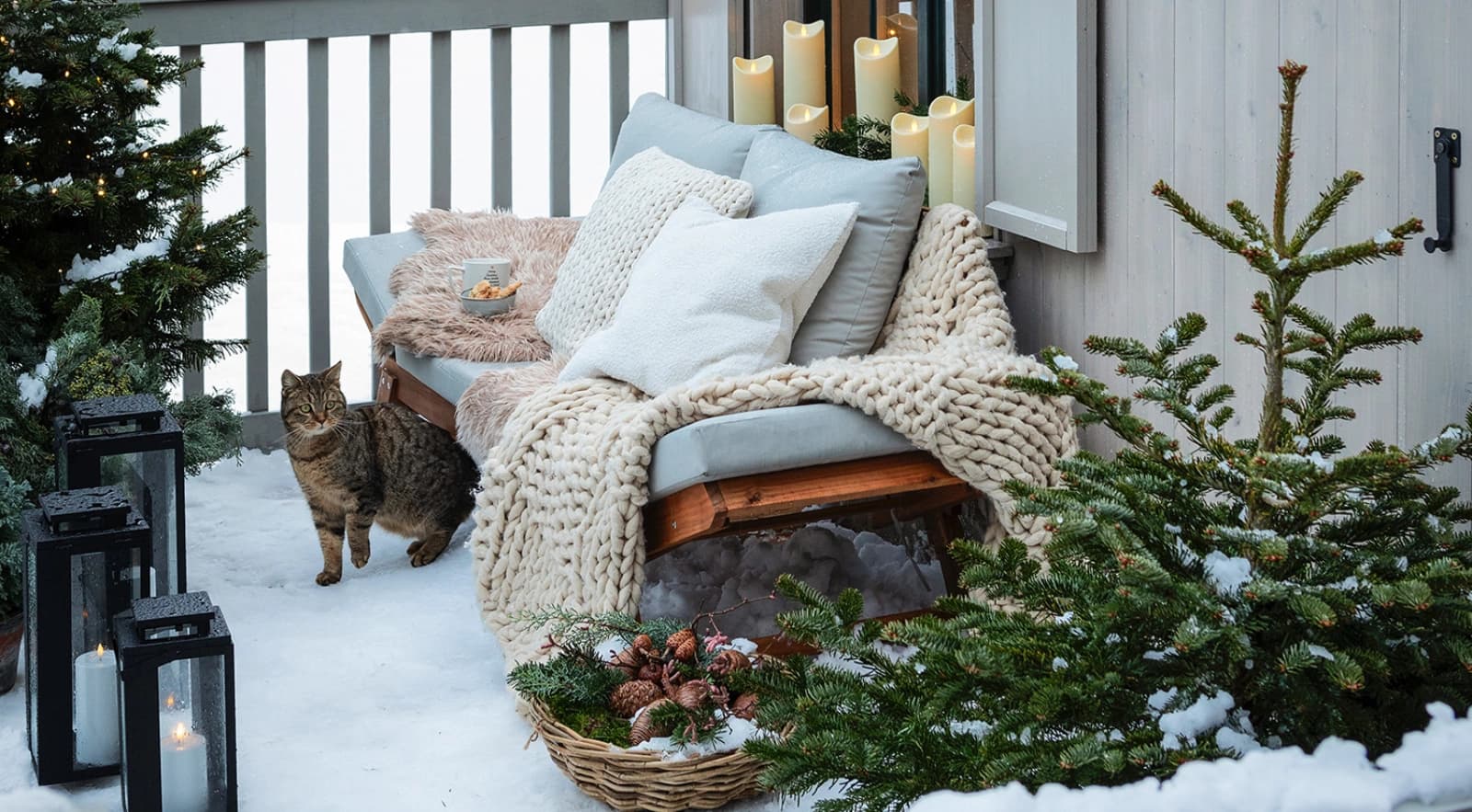 Garten im Winter