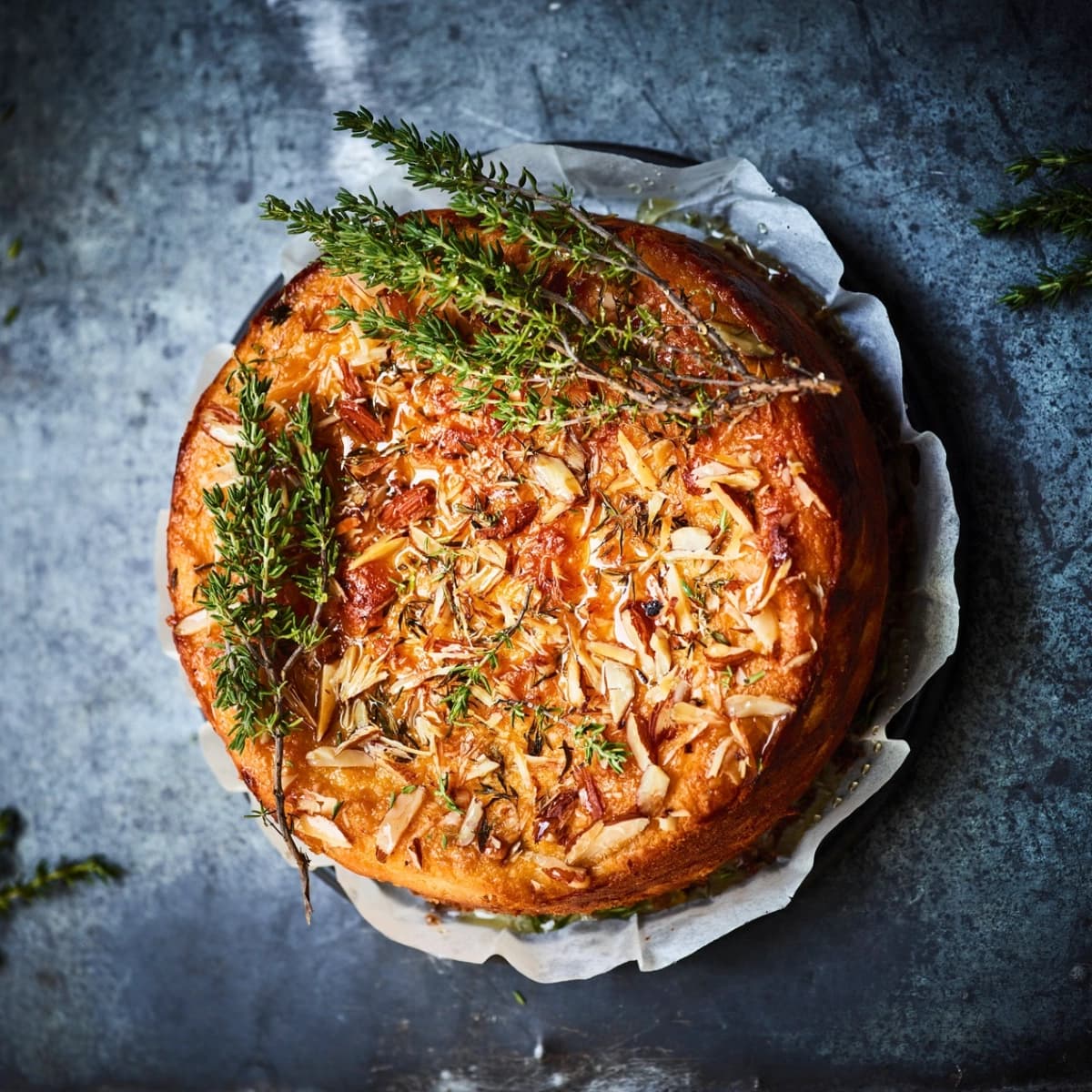 Ricotta-Thymian Kuchen