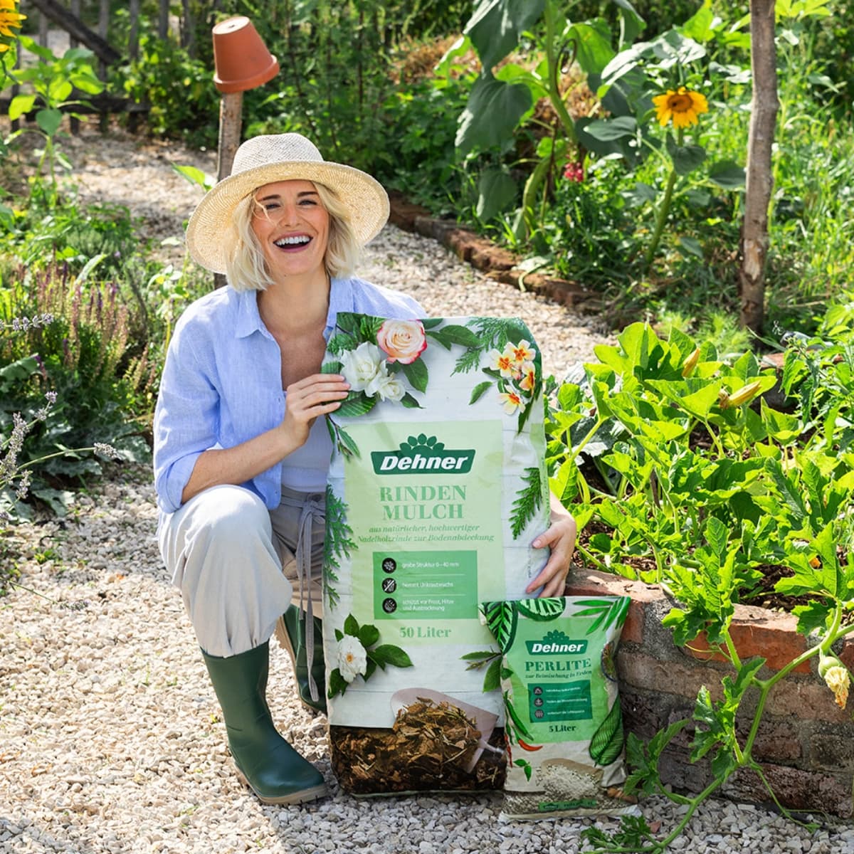 Mulch für offene Böden
