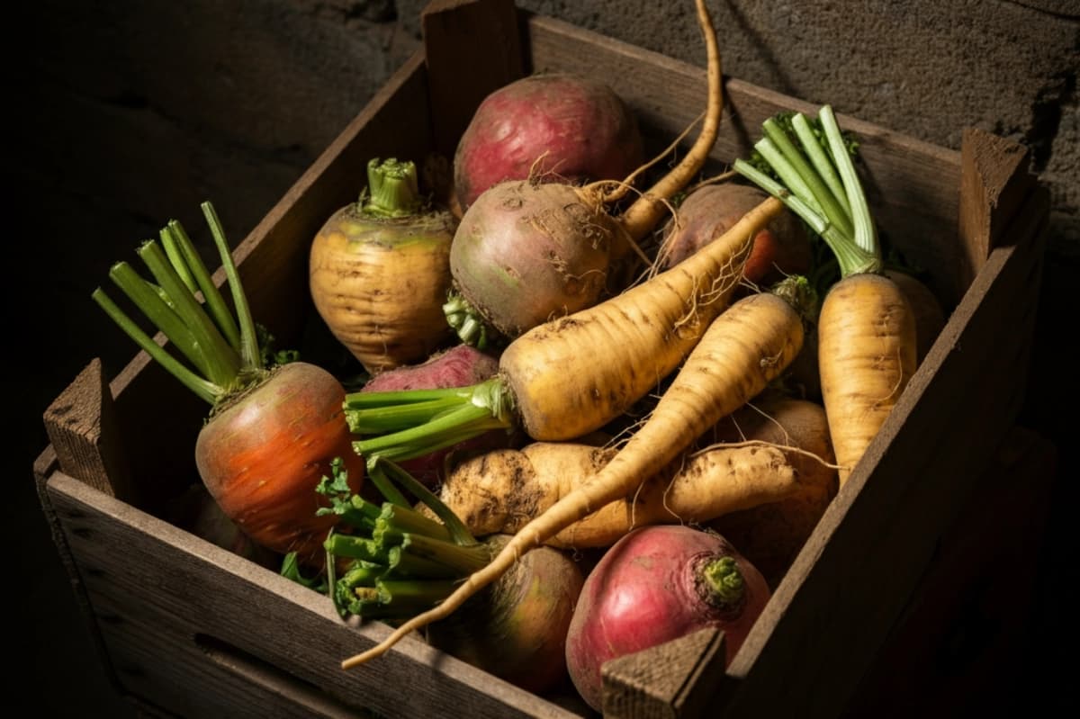 Gemüse ernten und lagern
